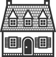 Home outline icon symbol vector image. Illustration of the house real estate graphic property design image