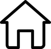 Home outline icon symbol vector image. Illustration of the house real estate graphic property design image