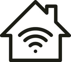 Home outline icon symbol vector image. Illustration of the house real estate graphic property design image