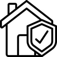 Home outline icon symbol vector image. Illustration of the house real estate graphic property design image