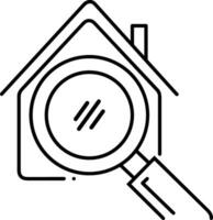 Home outline icon symbol vector image. Illustration of the house real estate graphic property design image