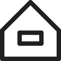 Home outline icon symbol vector image. Illustration of the house real estate graphic property design image