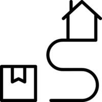 Home outline icon symbol vector image. Illustration of the house real estate graphic property design image