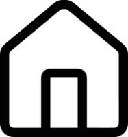 Home outline icon symbol vector image. Illustration of the house real estate graphic property design image