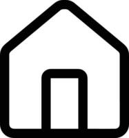 Home outline icon symbol vector image. Illustration of the house real estate graphic property design image