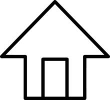 Home outline icon symbol vector image. Illustration of the house real estate graphic property design image