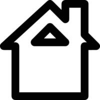 Home outline icon symbol vector image. Illustration of the house real estate graphic property design image