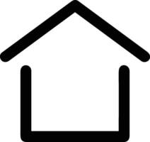 Home outline icon symbol vector image. Illustration of the house real estate graphic property design image