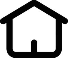 Home outline icon symbol vector image. Illustration of the house real estate graphic property design image