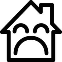 Home outline icon symbol vector image. Illustration of the house real estate graphic property design image