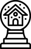 Home outline icon symbol vector image. Illustration of the house real estate graphic property design image