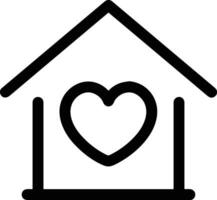 Home outline icon symbol vector image. Illustration of the house real estate graphic property design image