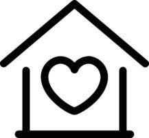 Home outline icon symbol vector image. Illustration of the house real estate graphic property design image