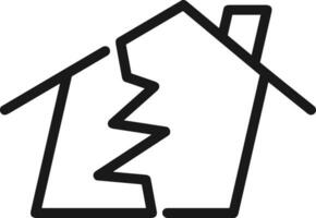 Home outline icon symbol vector image. Illustration of the house real estate graphic property design image