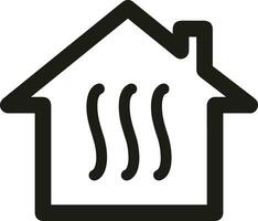 Home outline icon symbol vector image. Illustration of the house real estate graphic property design image