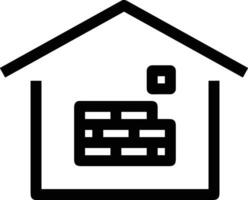 Home outline icon symbol vector image. Illustration of the house real estate graphic property design image