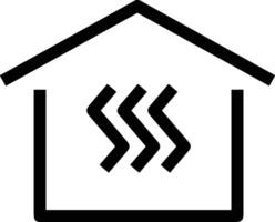 Home outline icon symbol vector image. Illustration of the house real estate graphic property design image