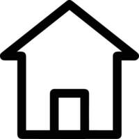 Home outline icon symbol vector image. Illustration of the house real estate graphic property design image