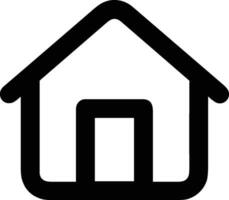 Home outline icon symbol vector image. Illustration of the house real estate graphic property design image