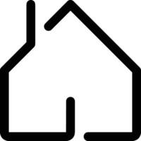 Home outline icon symbol vector image. Illustration of the house real estate graphic property design image