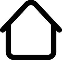 Home outline icon symbol vector image. Illustration of the house real estate graphic property design image