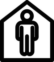 Home outline icon symbol vector image. Illustration of the house real estate graphic property design image