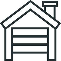 Home outline icon symbol vector image. Illustration of the house real estate graphic property design image