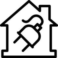 Home outline icon symbol vector image. Illustration of the house real estate graphic property design image