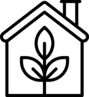 Home outline icon symbol vector image. Illustration of the house real estate graphic property design image