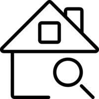 Home outline icon symbol vector image. Illustration of the house real estate graphic property design image