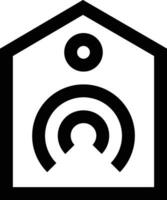 Home outline icon symbol vector image. Illustration of the house real estate graphic property design image