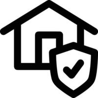 Home outline icon symbol vector image. Illustration of the house real estate graphic property design image