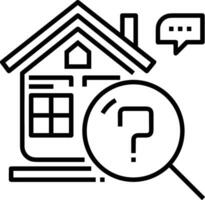 Home outline icon symbol vector image. Illustration of the house real estate graphic property design image