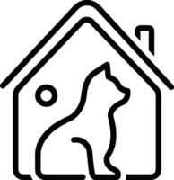 Home outline icon symbol vector image. Illustration of the house real estate graphic property design image