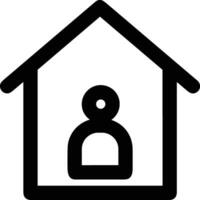 Home outline icon symbol vector image. Illustration of the house real estate graphic property design image