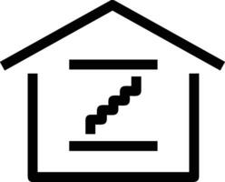 Home outline icon symbol vector image. Illustration of the house real estate graphic property design image