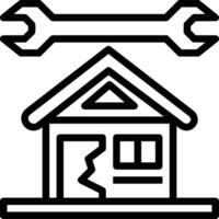 Home outline icon symbol vector image. Illustration of the house real estate graphic property design image