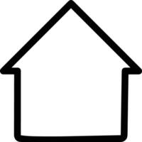 Home outline icon symbol vector image. Illustration of the house real estate graphic property design image