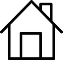 Home outline icon symbol vector image. Illustration of the house real estate graphic property design image