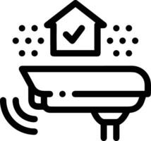 Home outline icon symbol vector image. Illustration of the house real estate graphic property design image