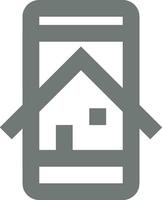 Home outline icon symbol vector image. Illustration of the house real estate graphic property design image