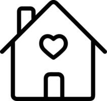 Home outline icon symbol vector image. Illustration of the house real estate graphic property design image