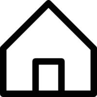 Home outline icon symbol vector image. Illustration of the house real estate graphic property design image