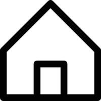 Home outline icon symbol vector image. Illustration of the house real estate graphic property design image