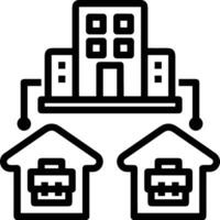 Home outline icon symbol vector image. Illustration of the house real estate graphic property design image