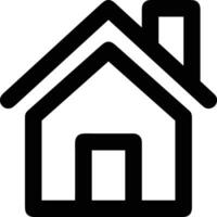 Home outline icon symbol vector image. Illustration of the house real estate graphic property design image