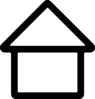 Home outline icon symbol vector image. Illustration of the house real estate graphic property design image