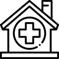 Home outline icon symbol vector image. Illustration of the house real estate graphic property design image