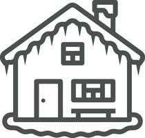 Home outline icon symbol vector image. Illustration of the house real estate graphic property design image