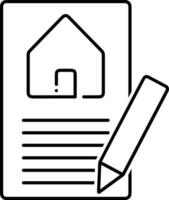 Home outline icon symbol vector image. Illustration of the house real estate graphic property design image